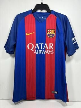 Nike FC Barcelona Home Soccer Football Jersey 2016/2017 Men M Blue